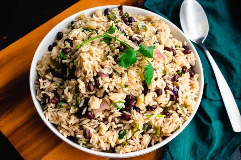 One Pan Cilantro Lime Rice (with Black Beans)