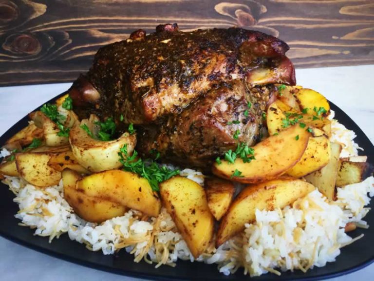 Mediterranean Style Leg of Lamb Recipe with Potatoes