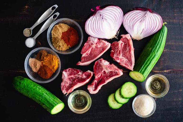 Indian Spiced Lamb Chops With Cucumber Salad Recipe Review By The Hungry Pinner