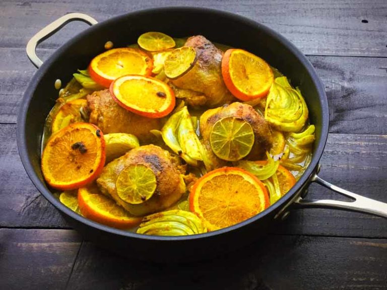 Mediterranean Roast Chicken with Turmeric and Fennel