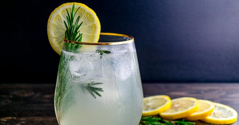 Rosemary Gin Fizz