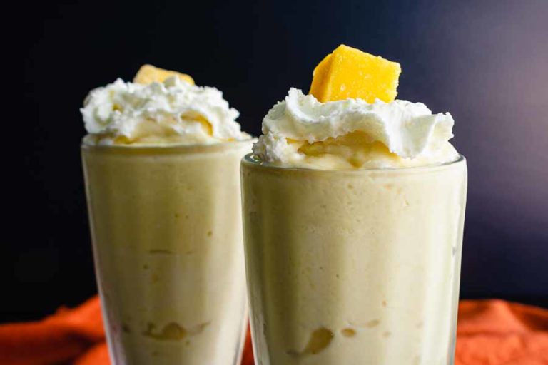 3 Ingredient Mango Coconut Paleo Milkshake