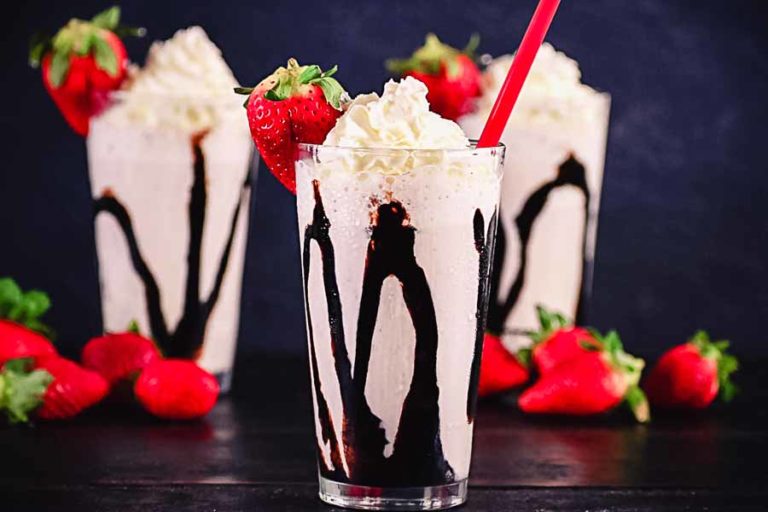 Bourbon Strawberry Milkshake