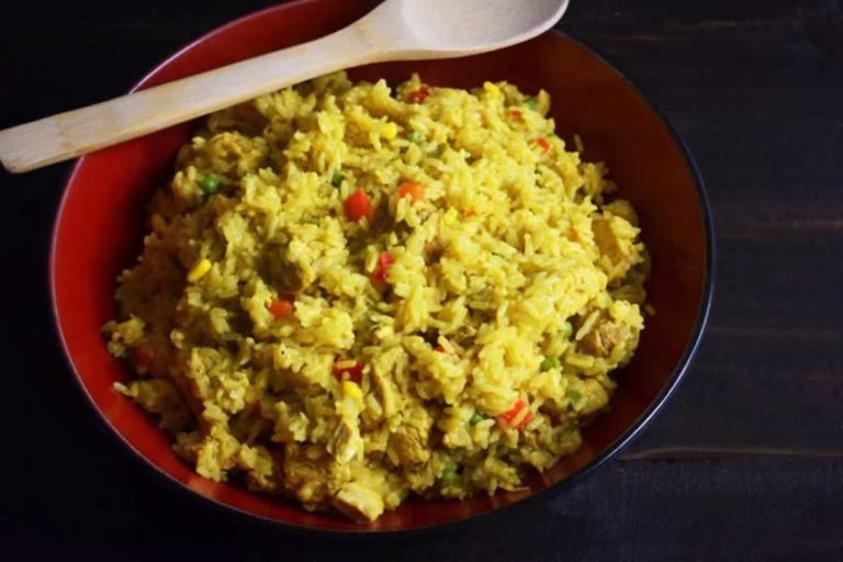 One Pot Cuban Yellow Rice (with Chicken and Sausage)