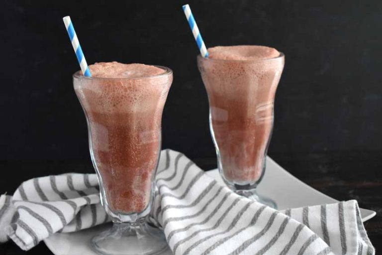 Dark Chocolate Bourbon Cherry Soda Floats