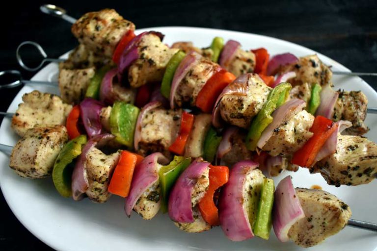 Marinated Greek Chicken Skewers