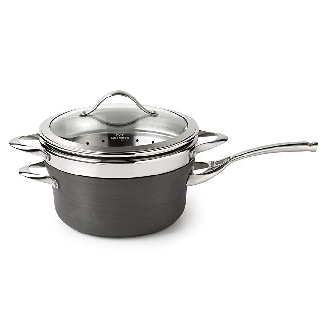 Calphalon Contemporary Saucepan with Steamer Insert, 4 1/2-quart - The  Hungry Pinner