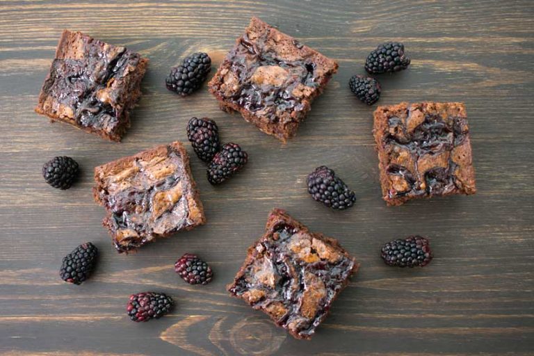 Chocolate Stout Blackberry Brownies