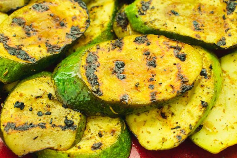 Lemon Garlic Grilled Zucchini