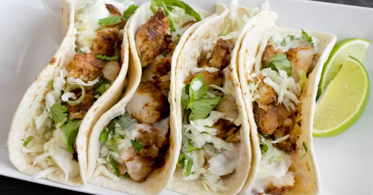 Easy Fish Tacos with Lime Crema - Recipe Review by The Hungry Pinner