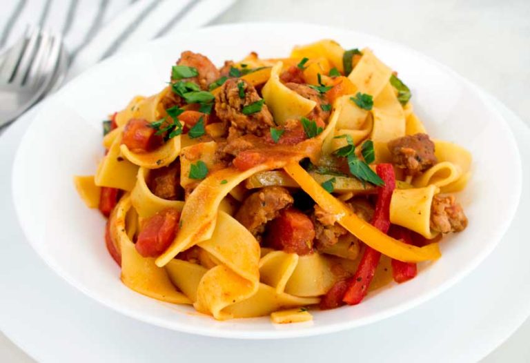 Saucy Italian Drunken Noodles