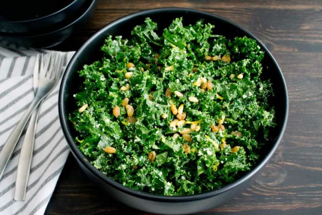 Easy Kale Salad With Lemon Dressing 630x420 