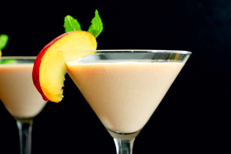 Peaches and Cream Martini