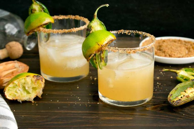 Charred Lime & Jalapeño Margaritas