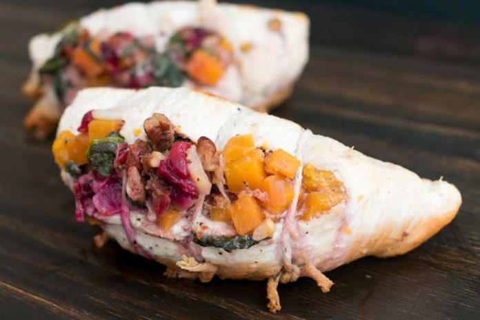 Butternut Stuffed Turkey Tenderloin With Cranberries And Pecans Recipe Review By The Hungry Pinner