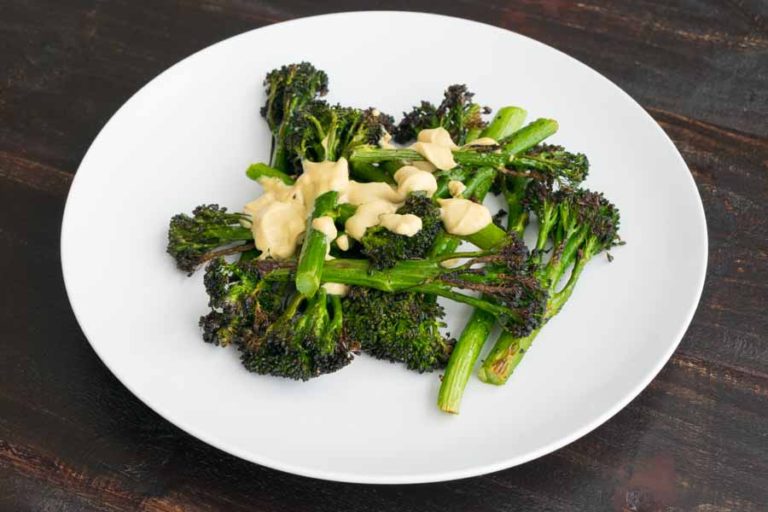 Broccolini with Lemon Tahini Dressing