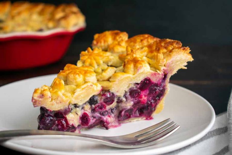 Blueberry Lavender Honey Pie