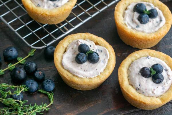 Blueberry Cheesecake Cookie Cups Recipe Review By The Hungry Pinner