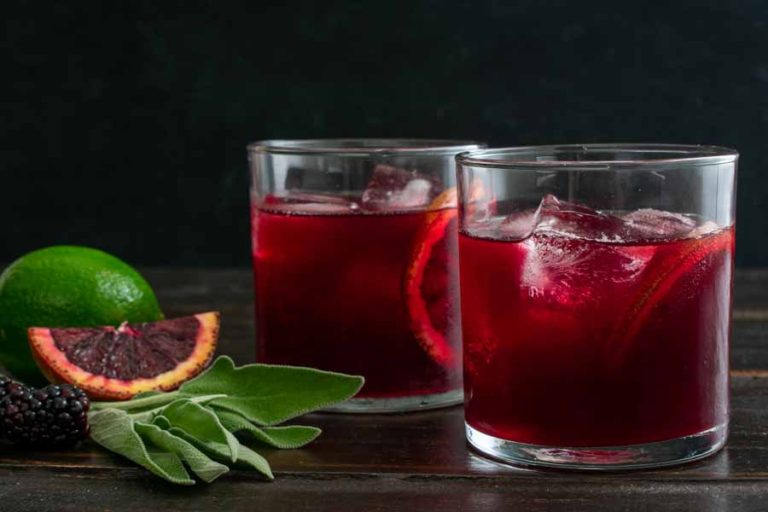 Burnt Sage and Blackberry Sangria for Two