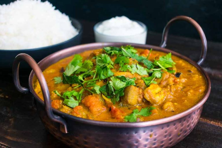 Curried Roasted Eggplant with Smoked Cardamom and Coconut Milk