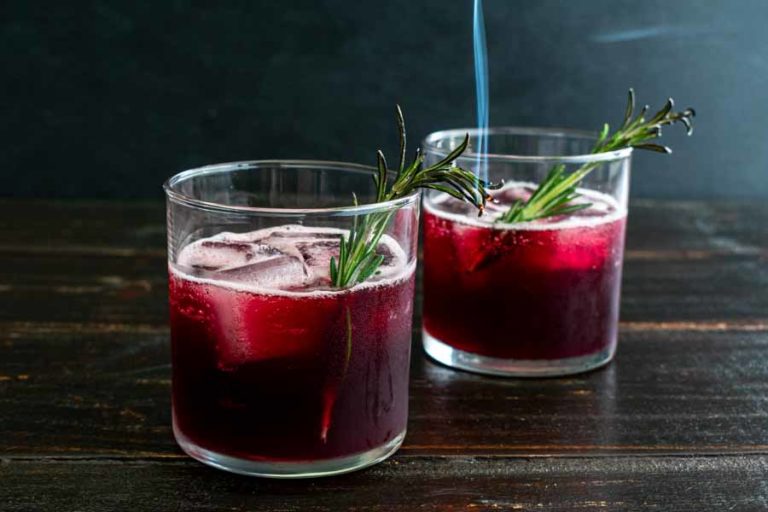 Blackberry Pomegranate Bourbon Cocktail (a.k.a. Smokey Blackberry Bourbon Punch)