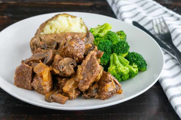 Slow Cooked Steak Diane Casserole