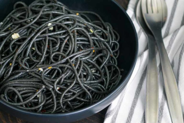 Witches Hair Pasta (Squid Ink Pasta)