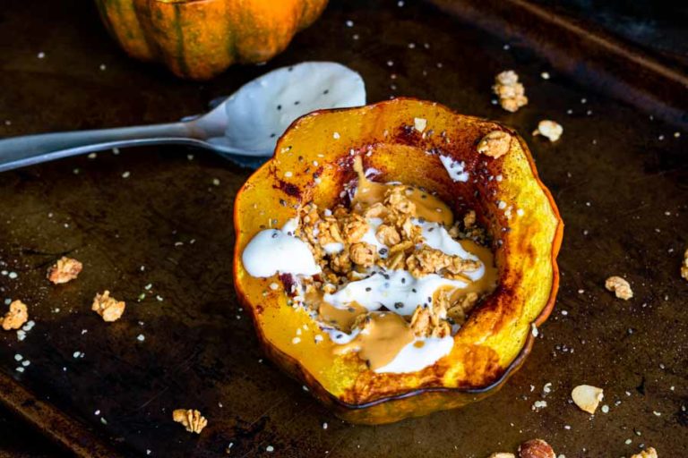 Healthy Acorn Squash Breakfast Bowl