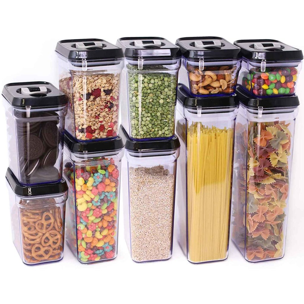 10Piece AirTight Food Storage Container Set The Hungry Pinner