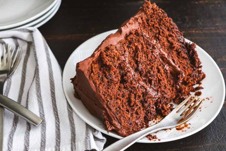 Epic Chocolate Stout Cake with Chocolate Bourbon Sour Cream Frosting