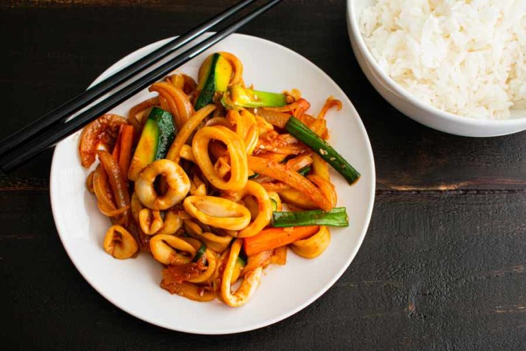 Ojingeo Bokkeum (Spicy Stir-fried Squid)