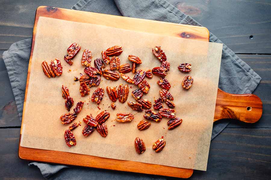 Sweet and Spicy Toasted Pecans