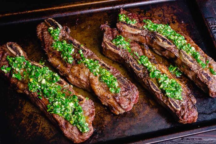 Argentinean-Style Grilled Short Ribs With Chimichurri