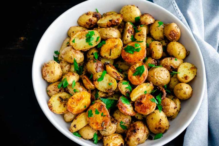 Roasted Herb Mustard Potatoes