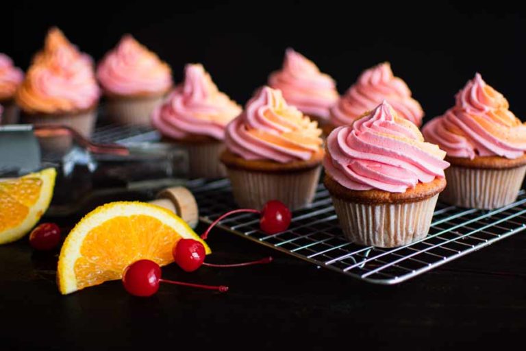 Tequila Sunrise Cupcakes