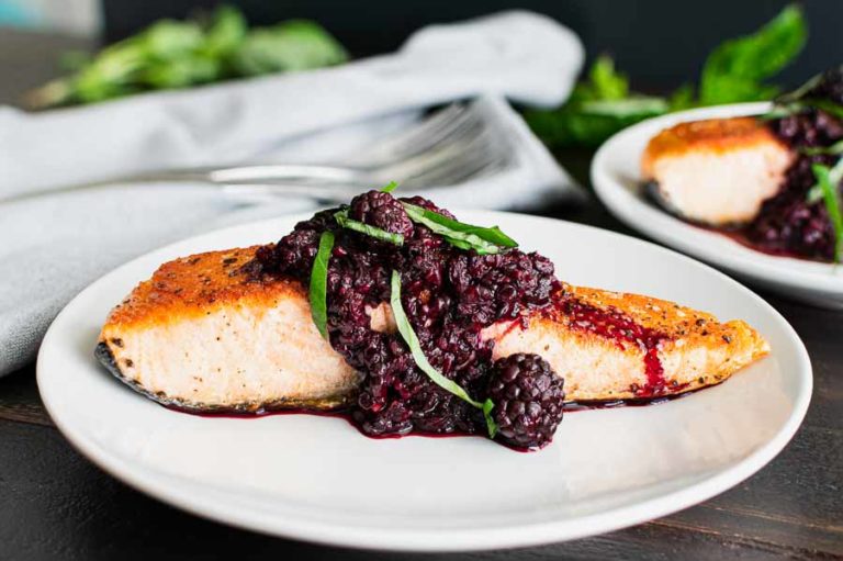 Blackberry Glazed Salmon