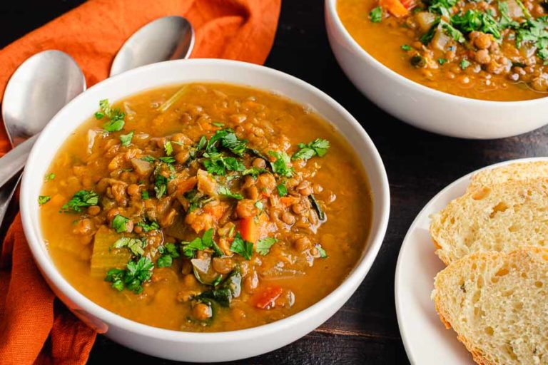 Winter Detox Moroccan Sweet Potato Lentil Soup