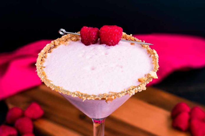 T.G.I.F. Raspberry Cheesecake Martini