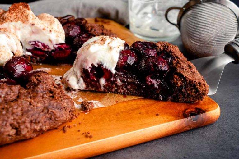 Bourbon Cherry Chocolate Galette