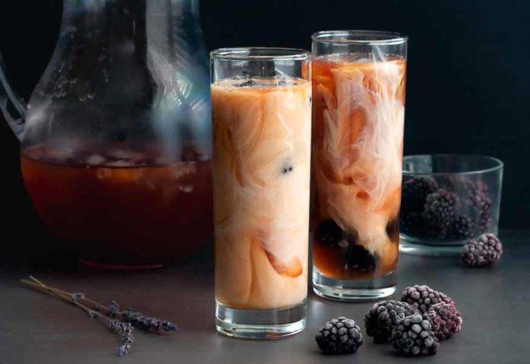 Iced Blackberry Infused Earl Grey Tea