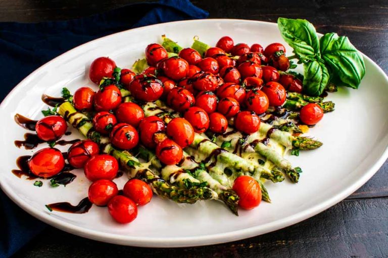 Caprese Roasted Asparagus