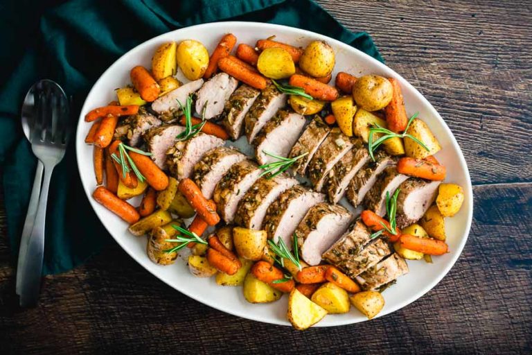 Sheet Pan Roast Pork Tenderloin with Potatoes