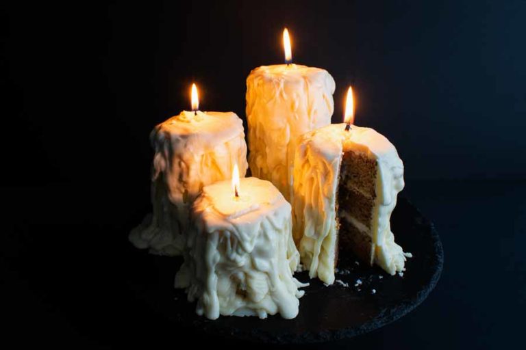 Beeswax-Infused Parsnip Candle Cakes