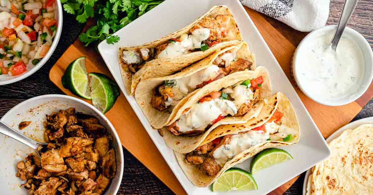 Easy 20 Minute Chicken Tacos - Recipe Review by The Hungry Pinner