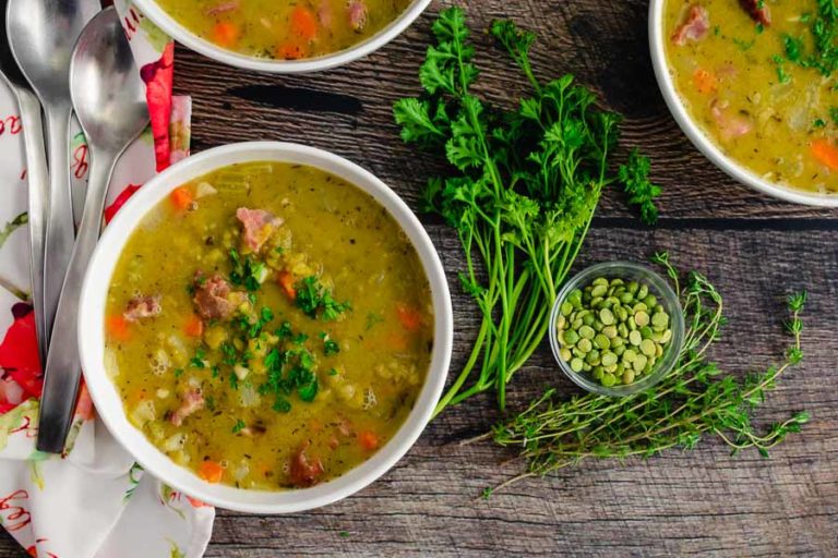 Easy Split Pea Soup with Ham