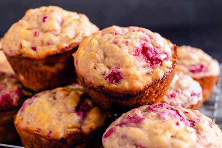 Healthy Raspberry Muffins