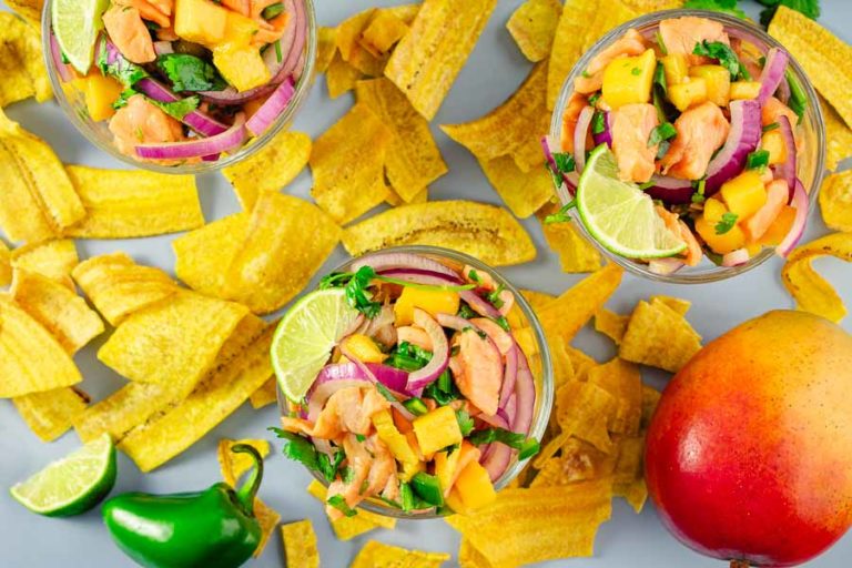 Salmon Ceviche with Mango