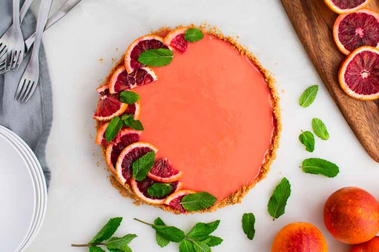 Blood Orange Cheesecake Tart