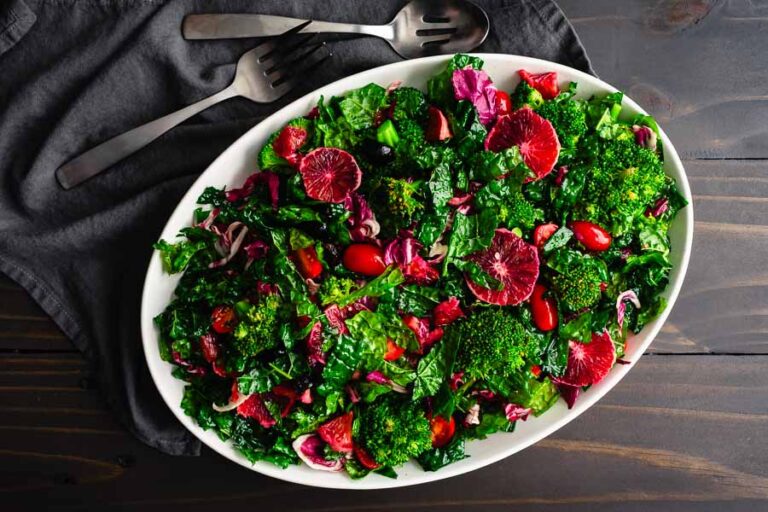 Winter Retreat Blood Orange Kale Salad