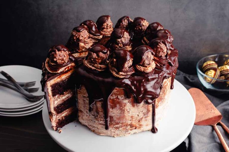 Nutella Ferrero Rocher Chocolate Cake